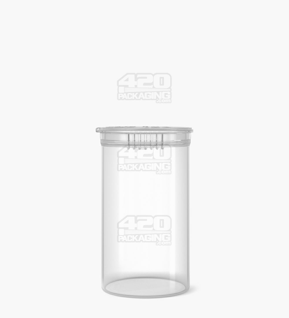 19 Dram Clear Child Resistant Transparent Pop Top Bottles 225/Box