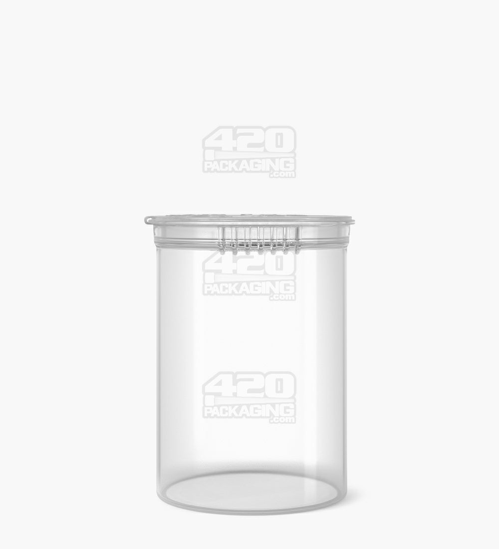 30 Dram Clear Child Resistant Transparent Pop Top Bottles 150/Box