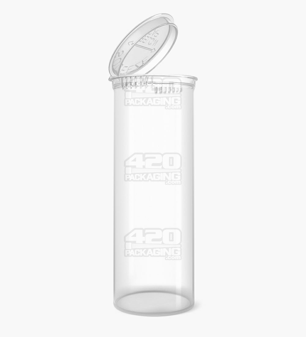 60 Dram Clear Child Resistant Transparent Pop Top Bottles 75/Box