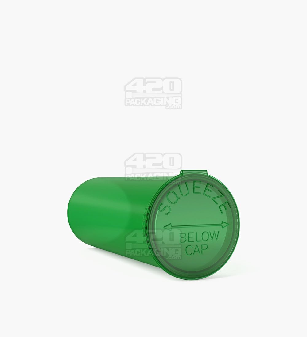 60 Dram Green Child Resistant Transparent Pop Top PCR Bottles - 3