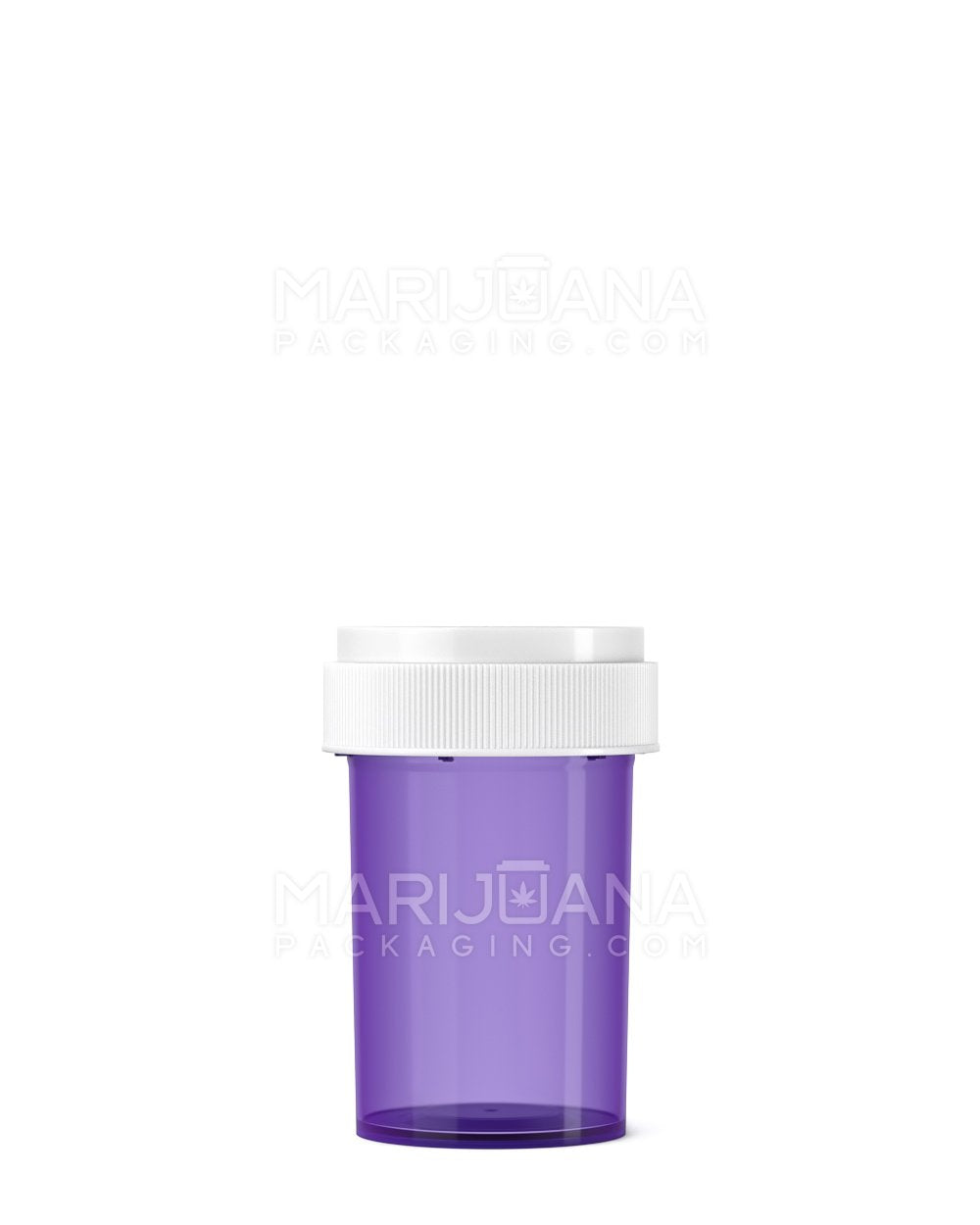 Child Resistant Purple Reversible Cap Vials | 20dr - 3.5g | Sample