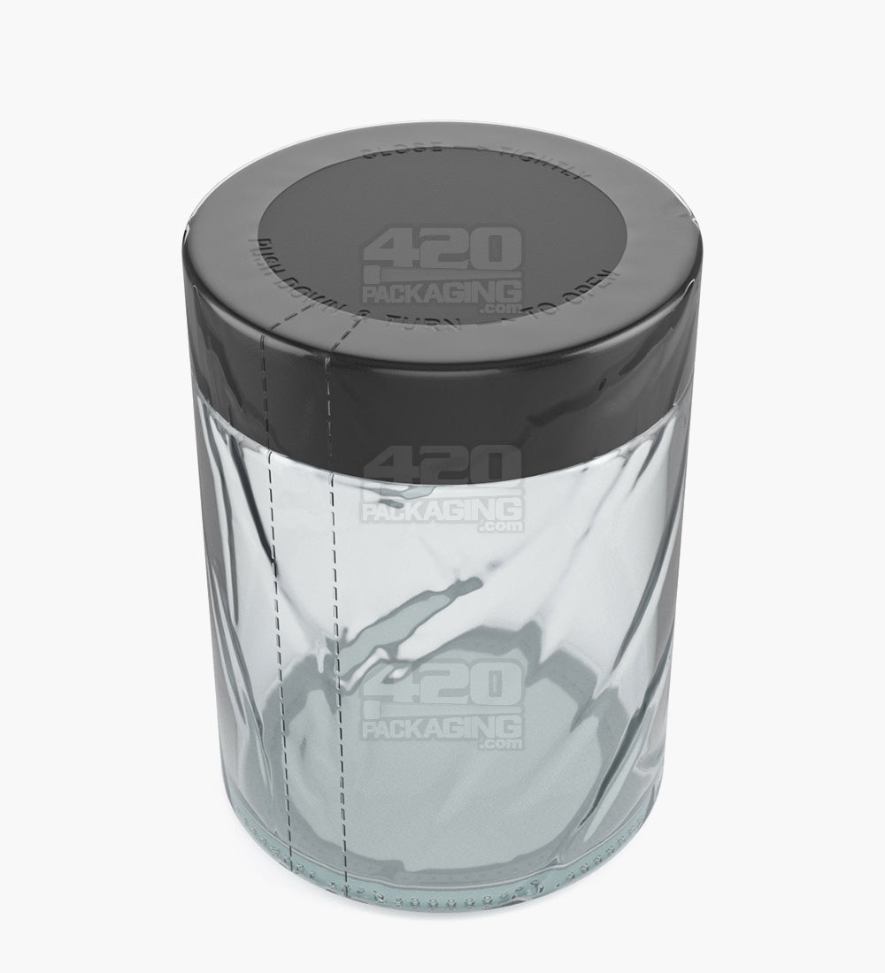 18oz Tamper Evident Heat Seal Plastic PVC Full Body Shrink Bands for Jars 1000/Box - 2