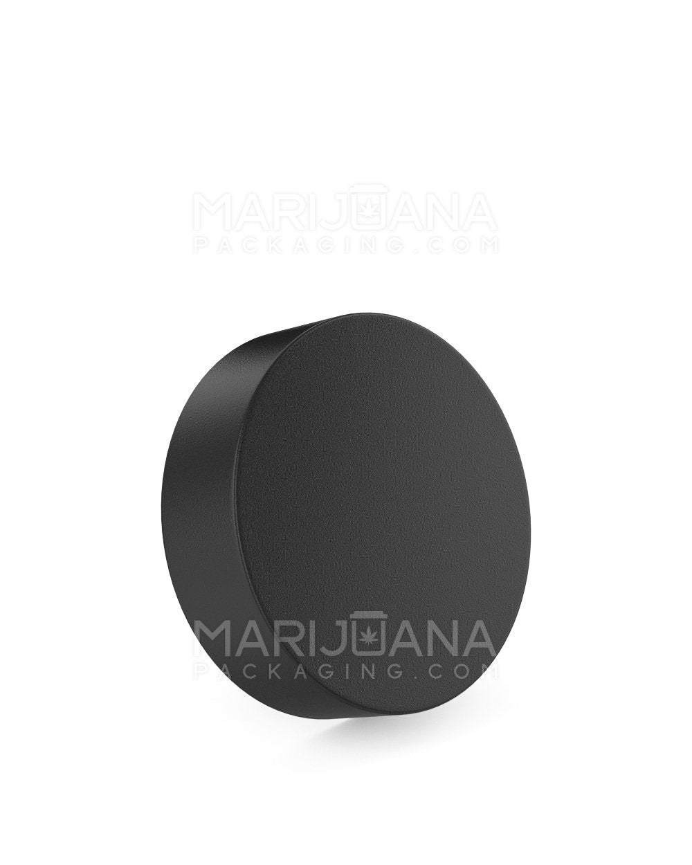 Child Resistant Flat Push Down & Turn Plastic Caps | 53mm - Matte Black | Sample