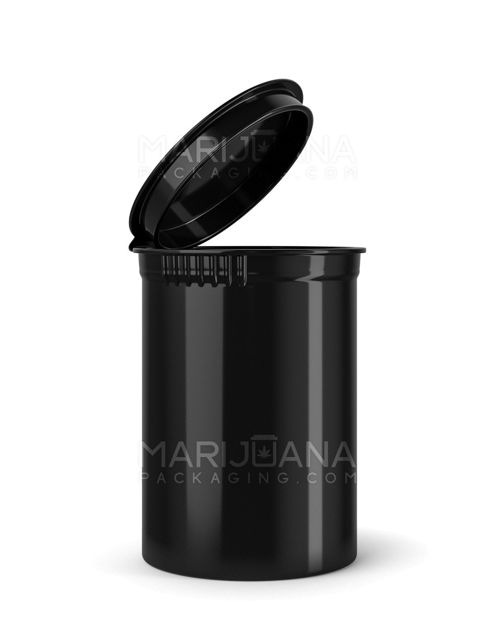Child Resistant Opaque Black Pop Top PCR Bottles | 30dr - 7g | Sample