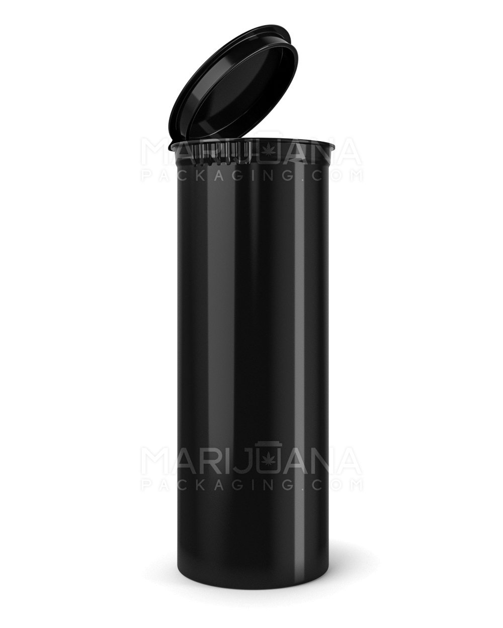 Child Resistant Opaque Black Pop Top PCR Bottles | 60dr - 14g | Sample