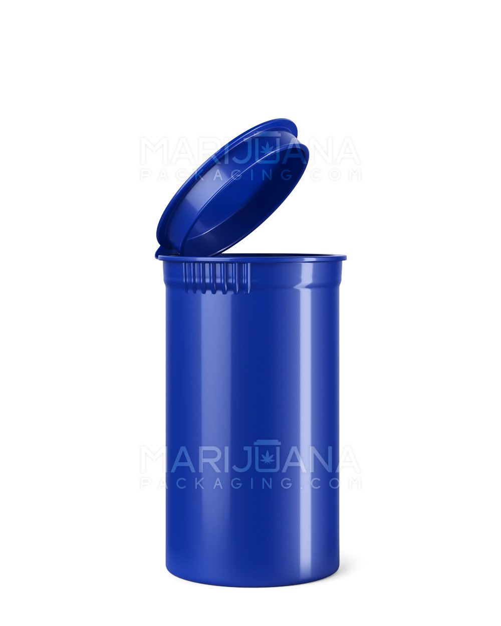 Child Resistant Opaque Blueberry Pop Top Bottles | 19dr - 3.5g | Sample
