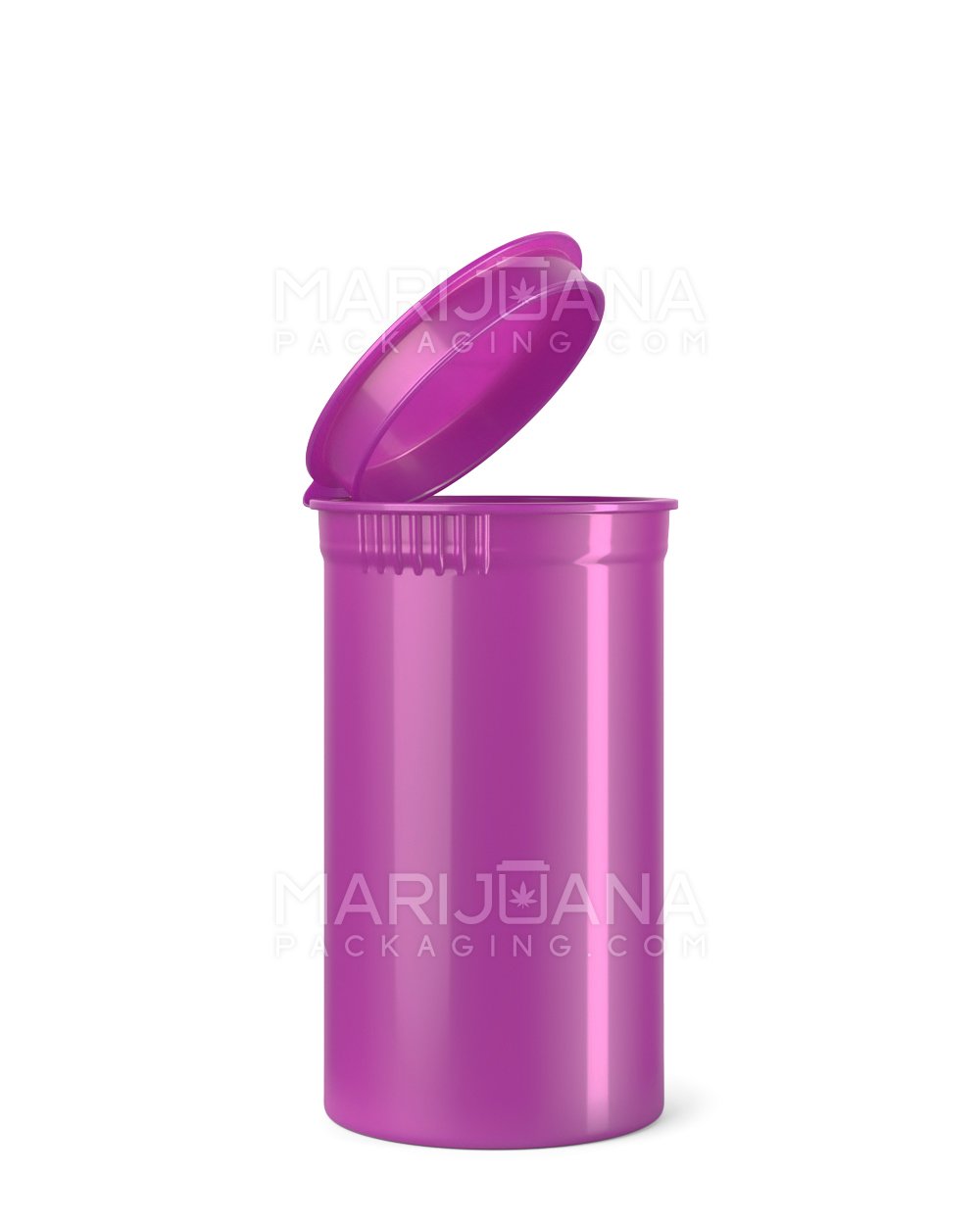 Child Resistant Opaque Grape Pop Top Bottles | 19dr - 3.5g | Sample