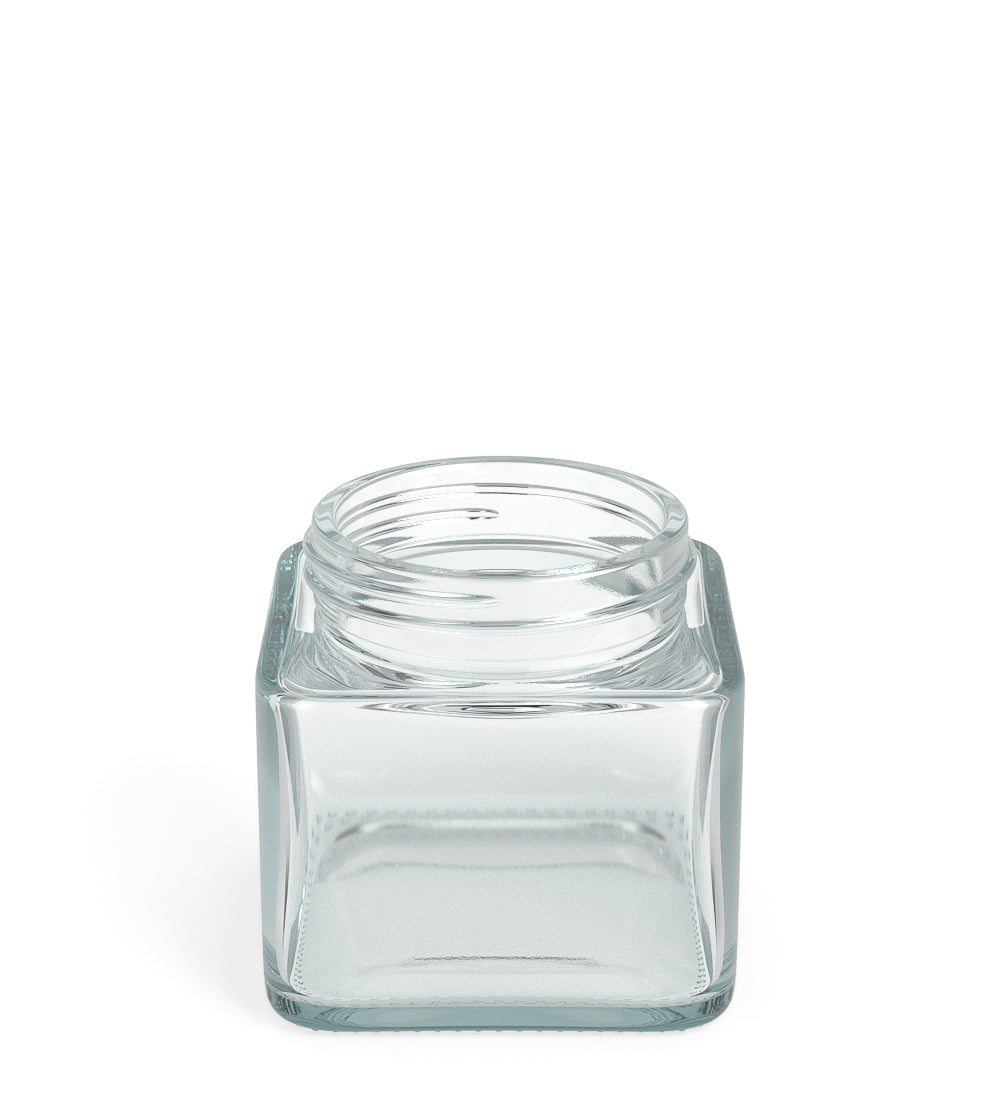Cube Clear Glass V2 Jars | 50mm - 3oz - 80 Count