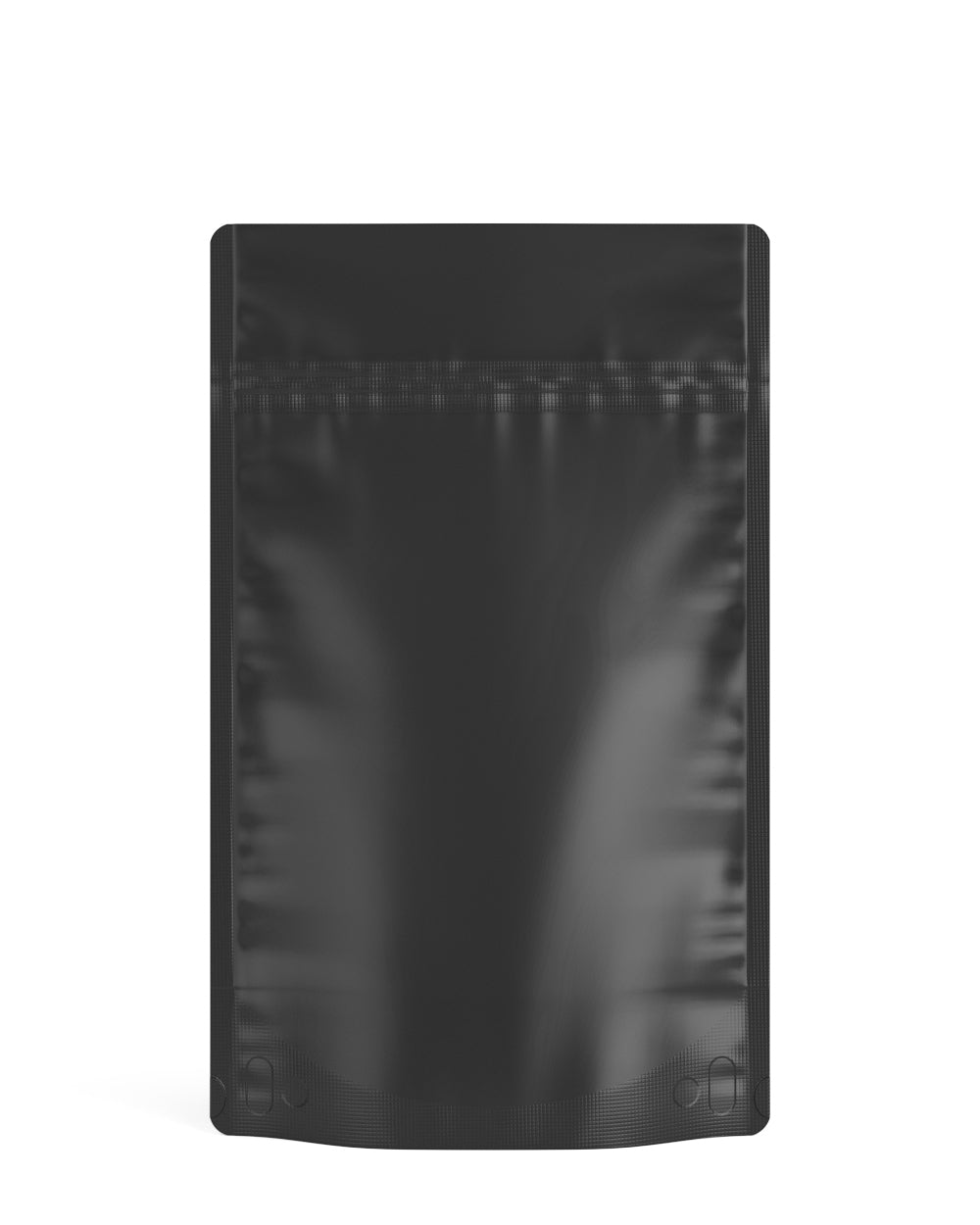 Tamper Evident | Matte Black Mylar Bags (No Tear Notch) | 5in x 8.1in - 14g - 1000 Count