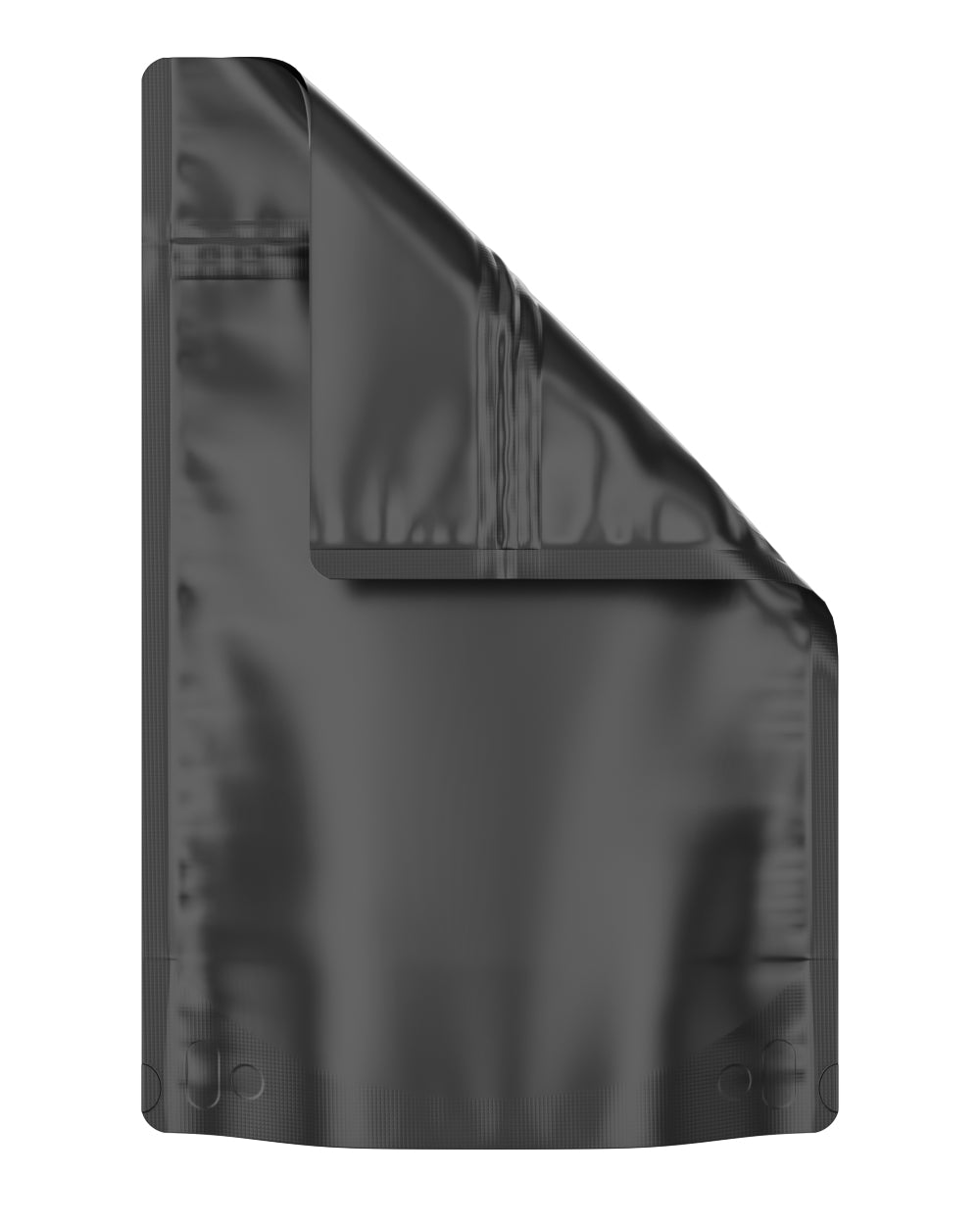 Tamper Evident | Matte Black Mylar Bags (No Tear Notch) | 6in x 9.3in - 28g - 1000 Count