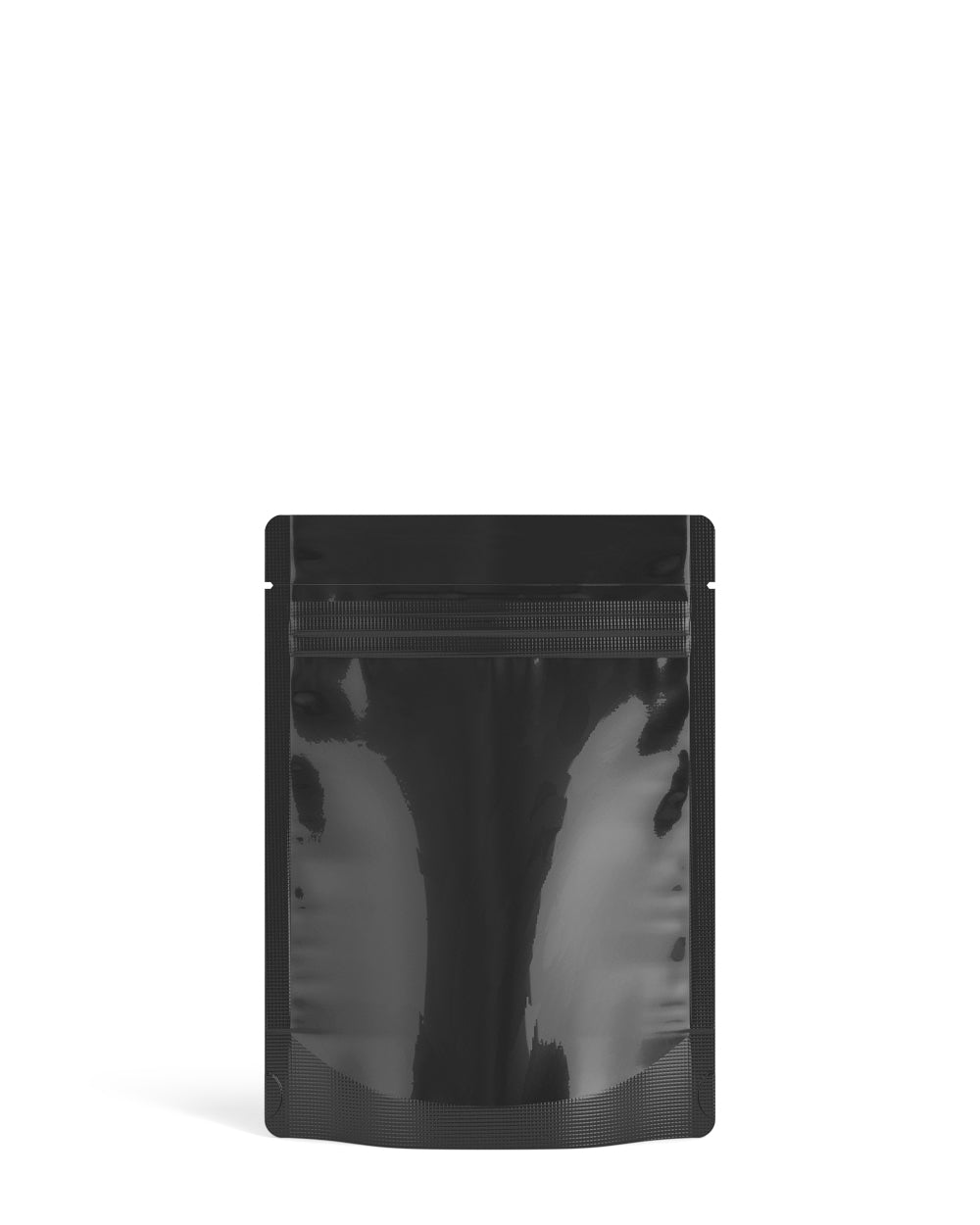 Tamper Evident | Glossy Black Vista Mylar Bags | 3in x 4.5in - 1g - 1000 Count