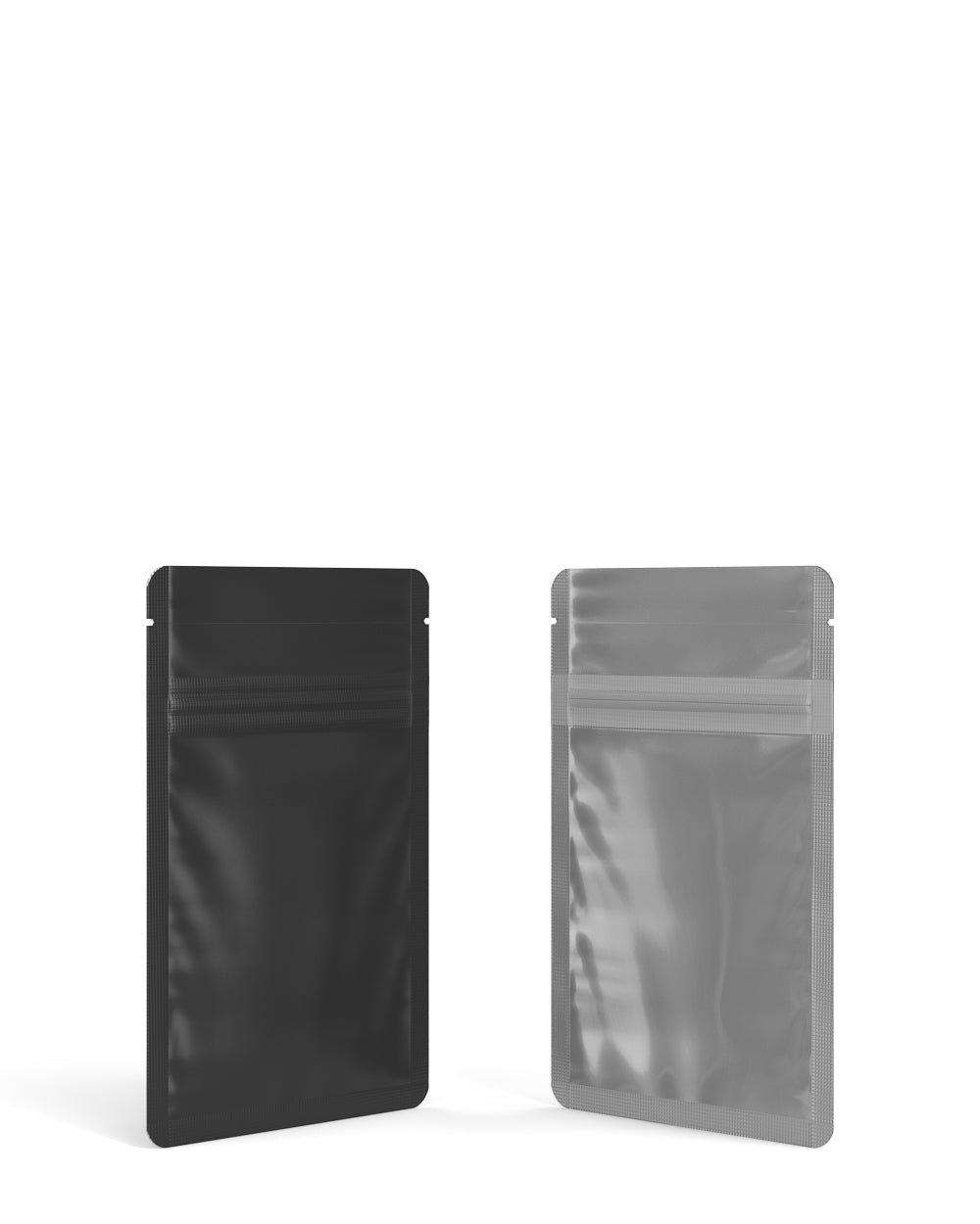 Tamper Evident | Matte Black Vista Mylar Bags | 3in x 4.5in - 1g - 1000 Count
