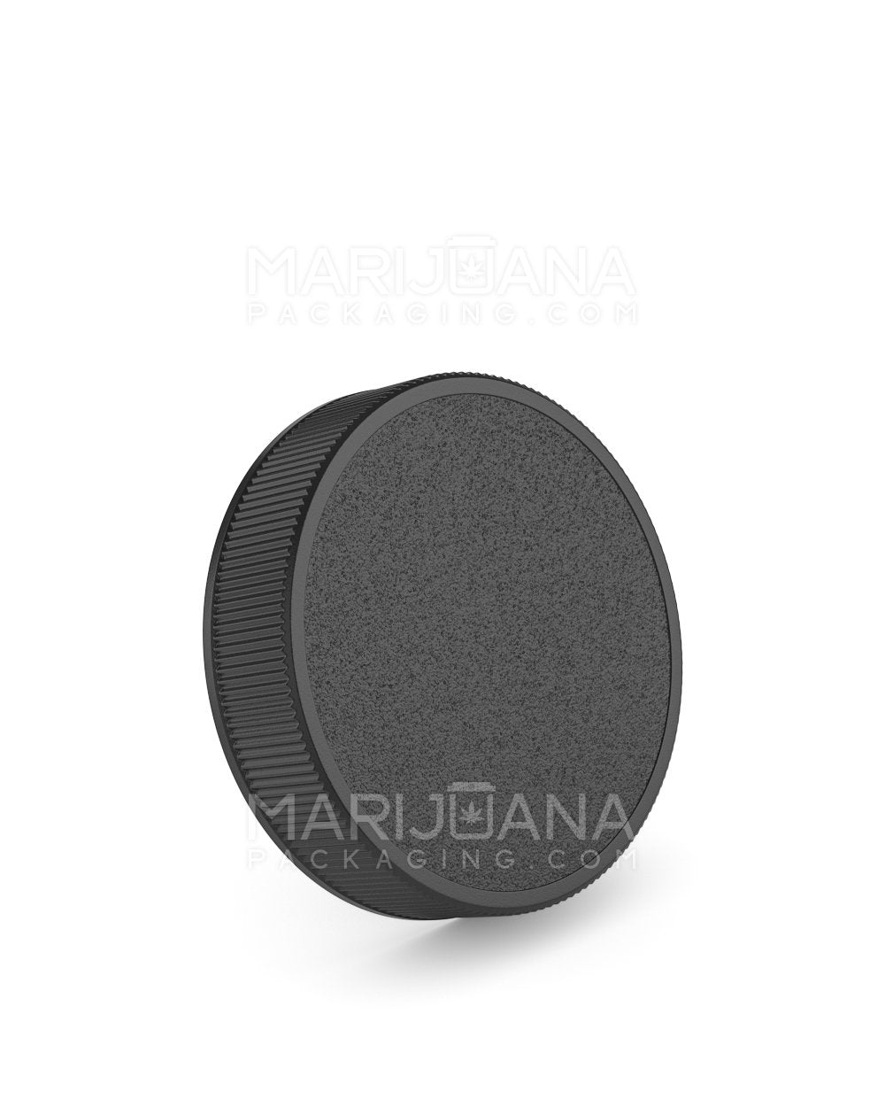 Ribbed Screw Top Plastic Caps | 63mm - Semi Gloss Black | Sample