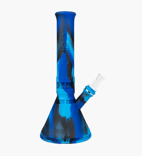 Eyce | Straight Neck Platinum-Cure Silicone Beaker Water Pipe | 12in Tall - 14mm Bowl - Assorted - 14