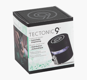 3 Piece 63mm Black Cloudious9 Tectonic9 Aluminum Metal Auto-Dispensing Grinder 6/Box - 2