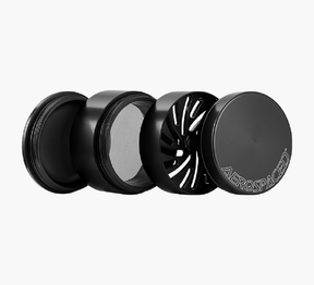 4 Piece 63mm Black Aerospaced Aluminum Magnetic Metal Toothless Grinder - 2