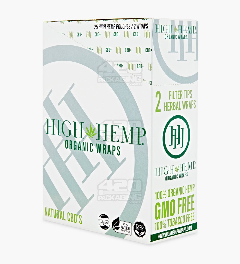 High Hemp Original Organic Hemp Blunt Wraps 25/Box - 2