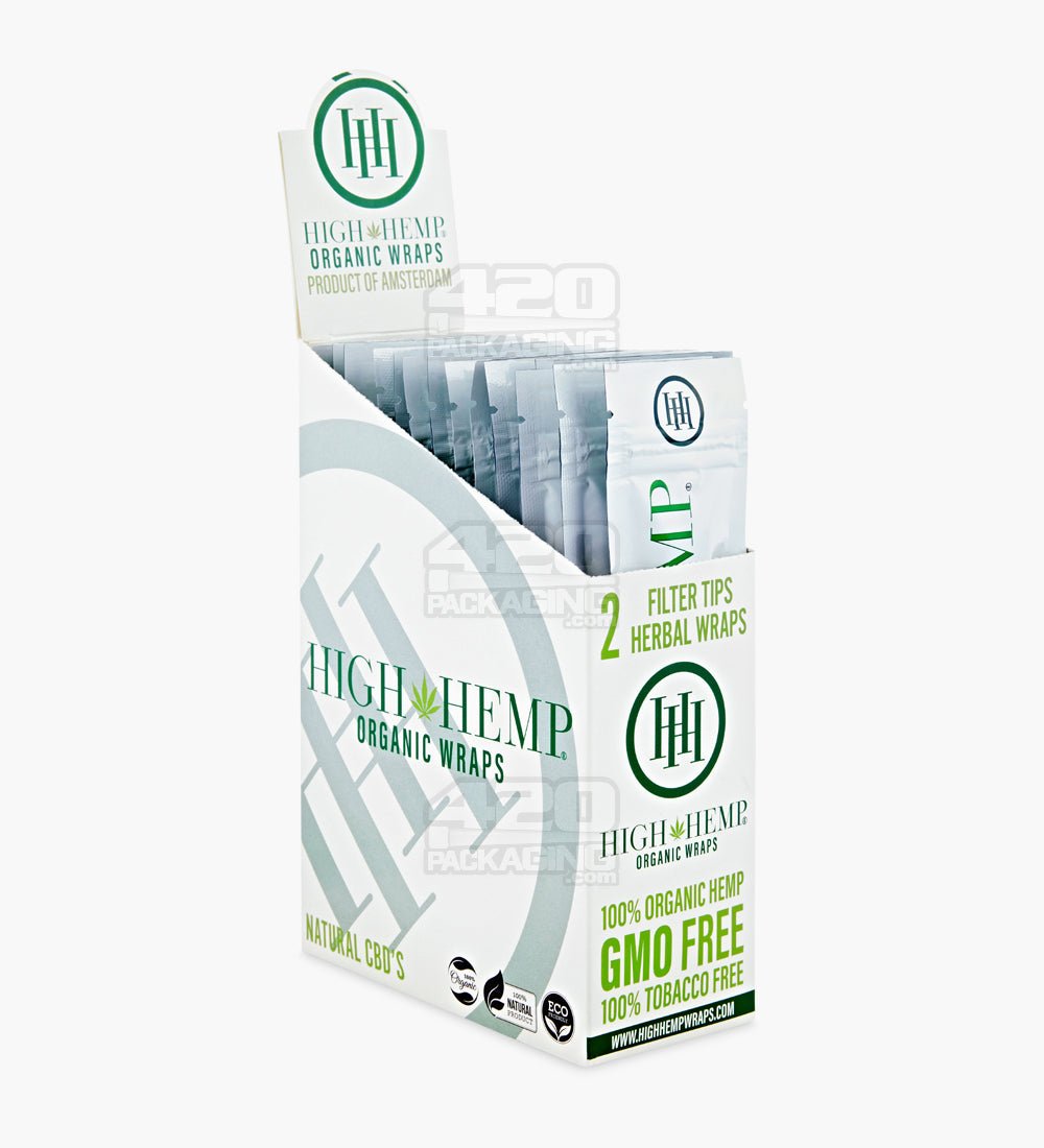 High Hemp Original Organic Hemp Blunt Wraps 25/Box - 1