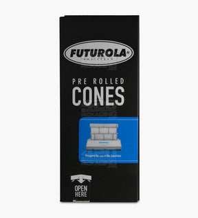 Futurola 109mm King Size Pre Rolled Classic White Paper Cones 800/Box - 6