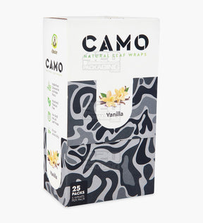 Camo Vanilla Natural Leaf Mini Rolls Blunt Wraps 25/Box - 3