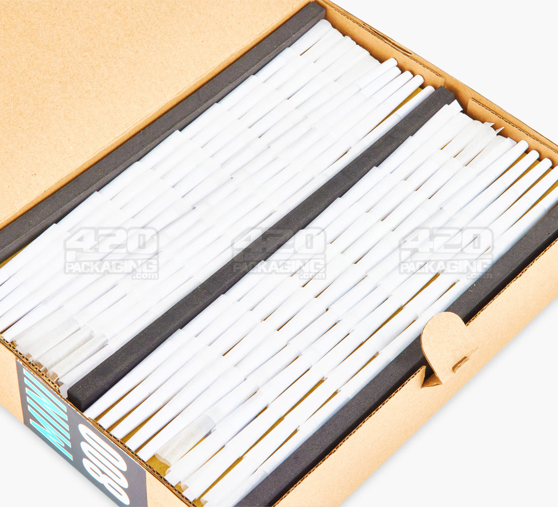 Futurola 60mm Mini Size Classic White Pre Rolled Paper Cones 800/Box - 4