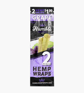 Humble Grape 108mm Natural Hemp Paper Wraps 25/Box - 2