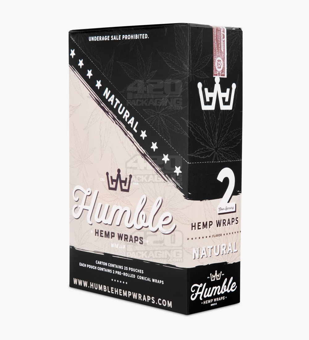 Humble Natural 108mm Natural Hemp Paper Wraps 25/Box - 4