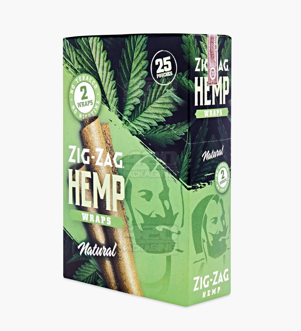 Zig Zag Original Flavor Natural Hemp Wraps 25/Box - 6
