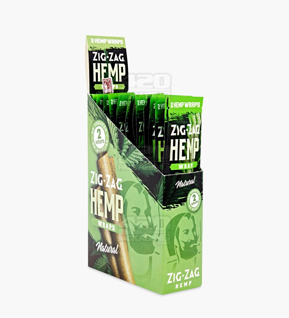 Zig Zag Original Flavor Natural Hemp Wraps 25/Box - 1