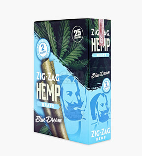 Zig Zag Blue Dream Flavor Natural Hemp Wraps 25/Box - 6