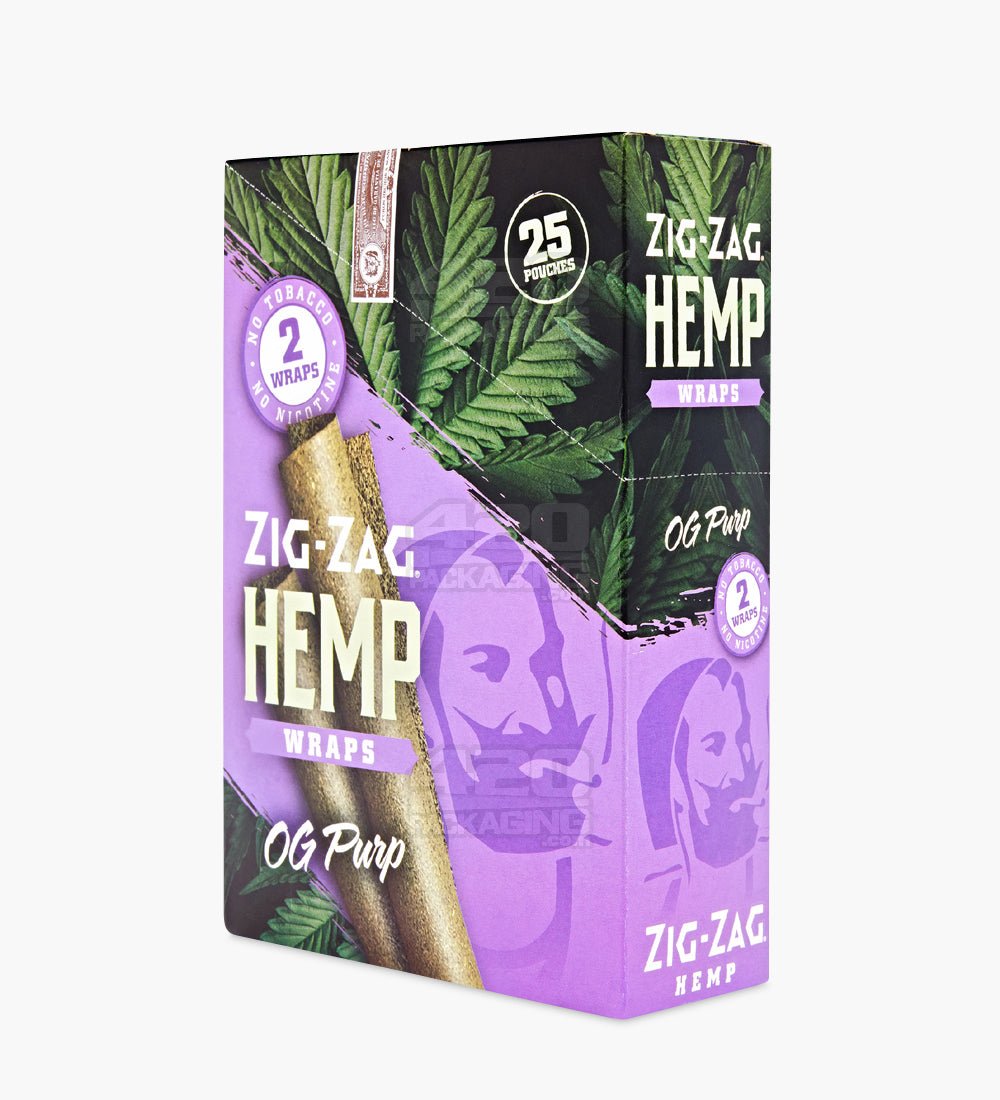 Zig Zag OG Purp Flavor Natural Hemp Wraps 25/Box - 6