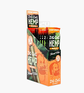 Zig Zag Island Vibes Flavor Natural Hemp Wraps 25/Box - 1