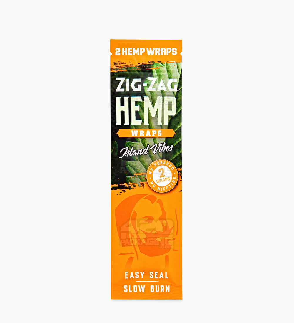 Zig Zag Island Vibes Flavor Natural Hemp Wraps 25/Box
