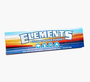 Elements 110mm King Size Ultra Thin Rice Rolling Papers 50/Box - 3