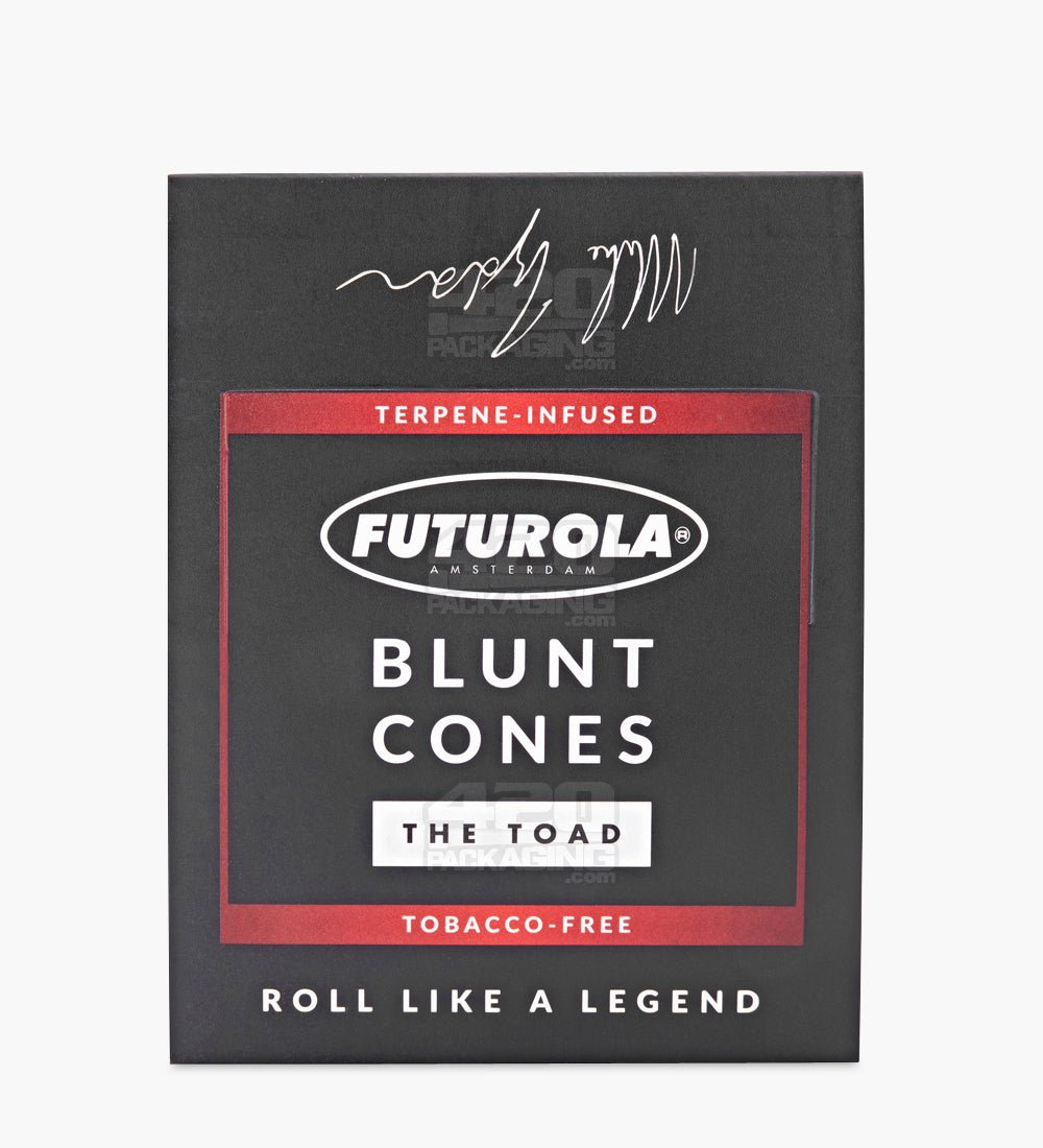 Futurola Tyson Ranch 2.0 "The Toad" 109mm King Size Terpene Infused Pre-Rolled Blunt Paper Cones 12/Box - 7