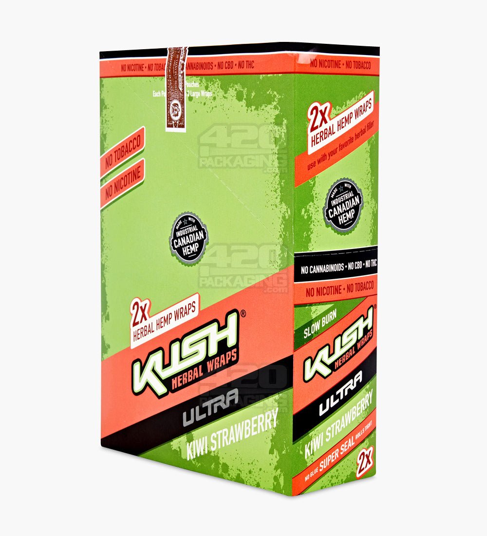 Kush Kiwi Strawberry Ultra Herbal Hemp Wraps 25/Box - 4