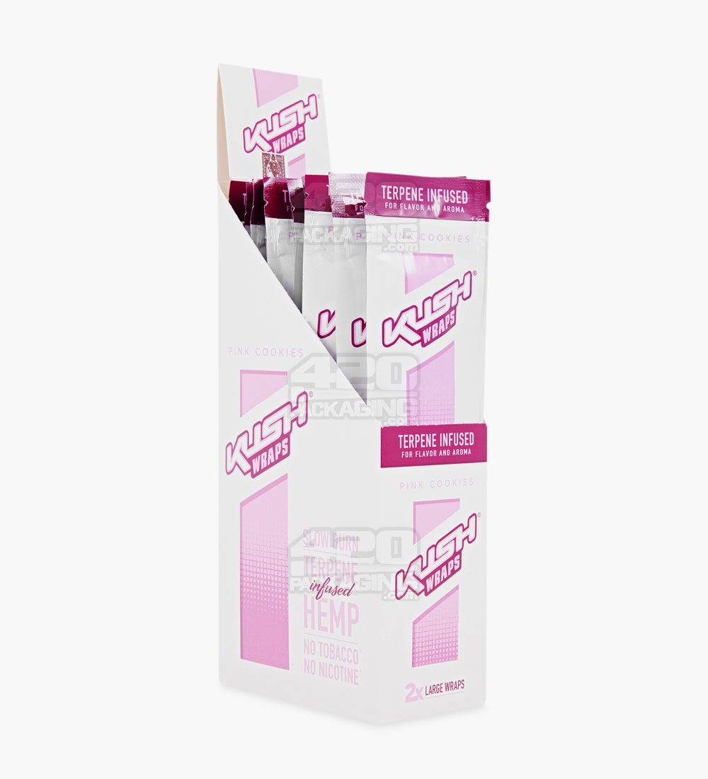 Kush Pink Cookies Terpene Infused Herbal Hemp Wraps 15/Box - 1