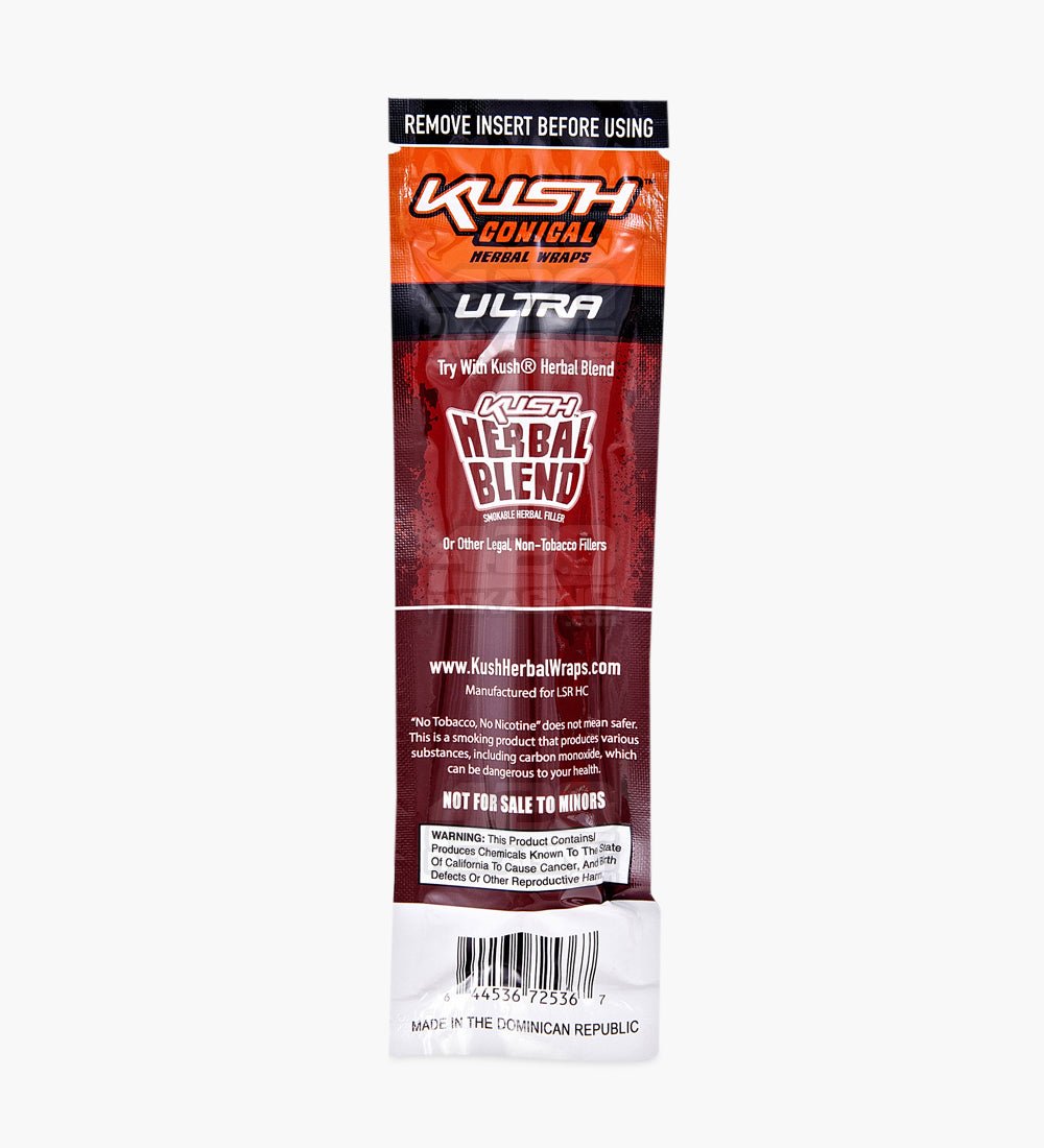Kush Sweet Ultra Herbal Hemp Conical Wraps 15/Box - 3