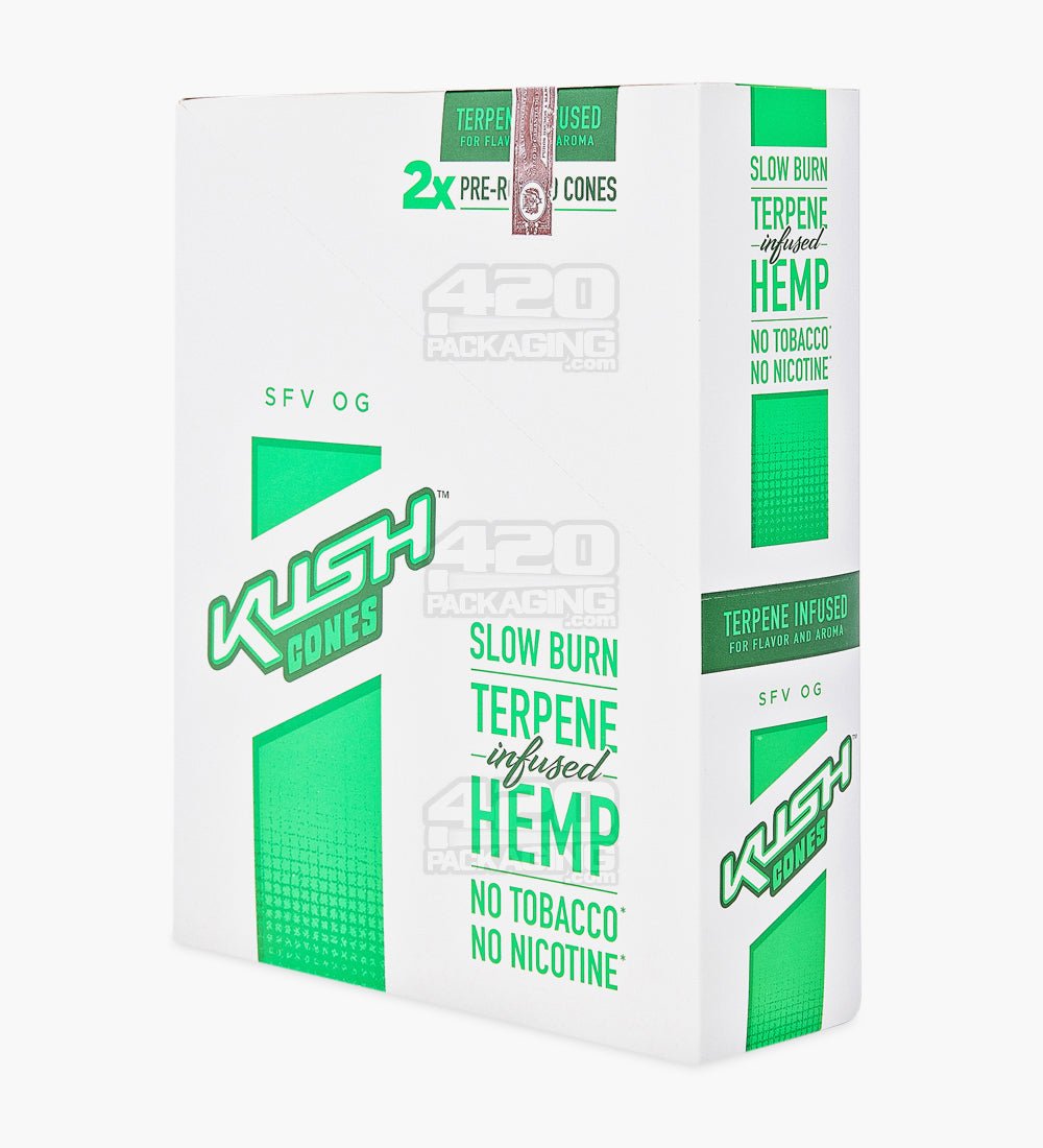 Kush SFV OG Terpene Infused Herbal Hemp Conical Wraps 12/Box - 4