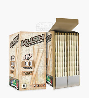 Kush 1 1-4 Size Organic Hemp Pre Rolled Cones w/ Filter Tip 900/Box - 2