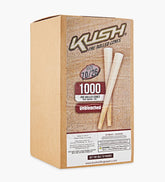 Kush 70mm Dogwalker Size Unbleached Brown Pre Rolled Cones w/ Filter Tip 1000/Box - 1