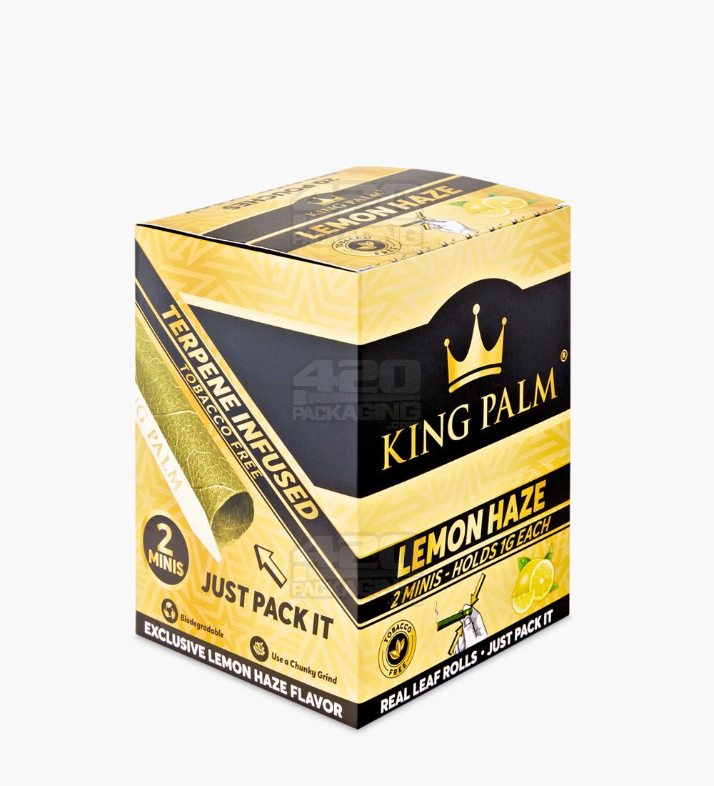 King Palm Lemon Haze Natural Mini Leaf Blunt Wraps 20/Box - 2