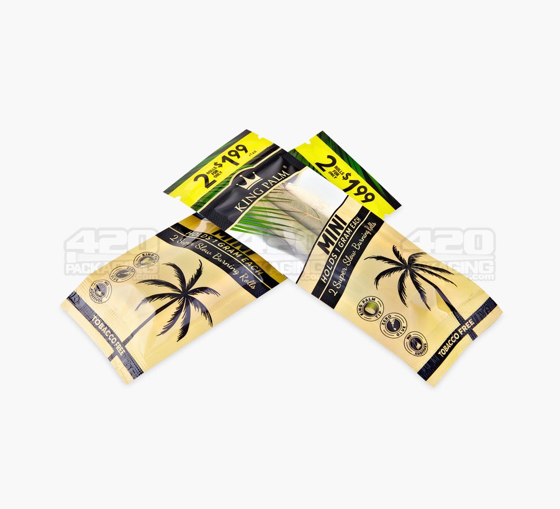 King Palm Original Flavor Natural Mini Leaf Blunt Wraps 20/Box - 3