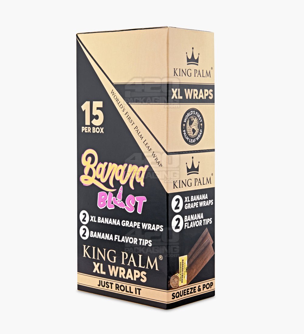 King Palm Banana Blast Palm Leaf Blunt Wraps 15/Box - 2