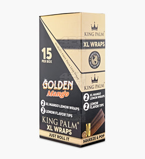 King Palm Golden Mango Palm Leaf Blunt Wraps 15/Box - 2