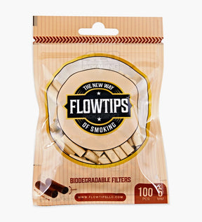 FLOWTIPS 20mm Unbleached Biodegradable Filter Tips 10/Box - 4
