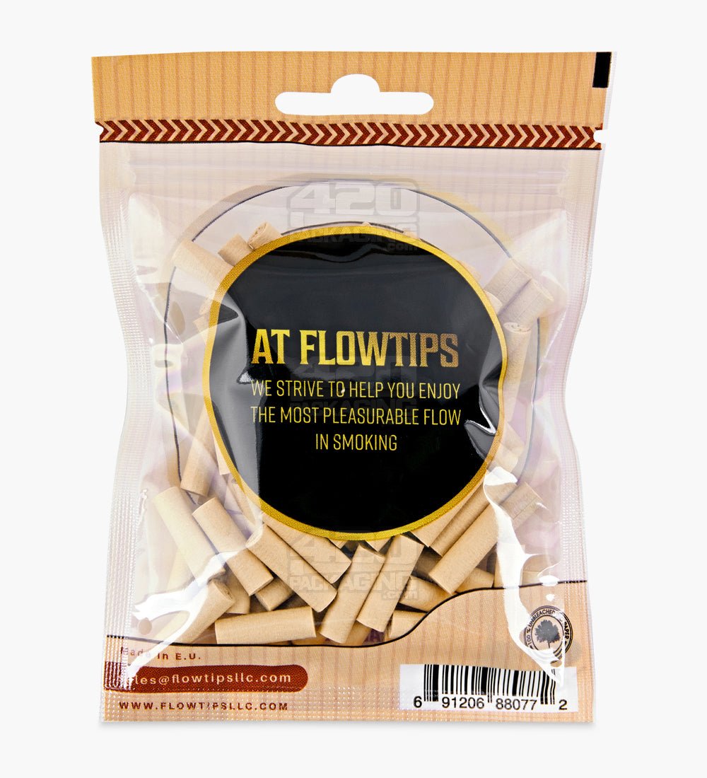 FLOWTIPS 20mm Unbleached Biodegradable Filter Tips 10/Box - 5