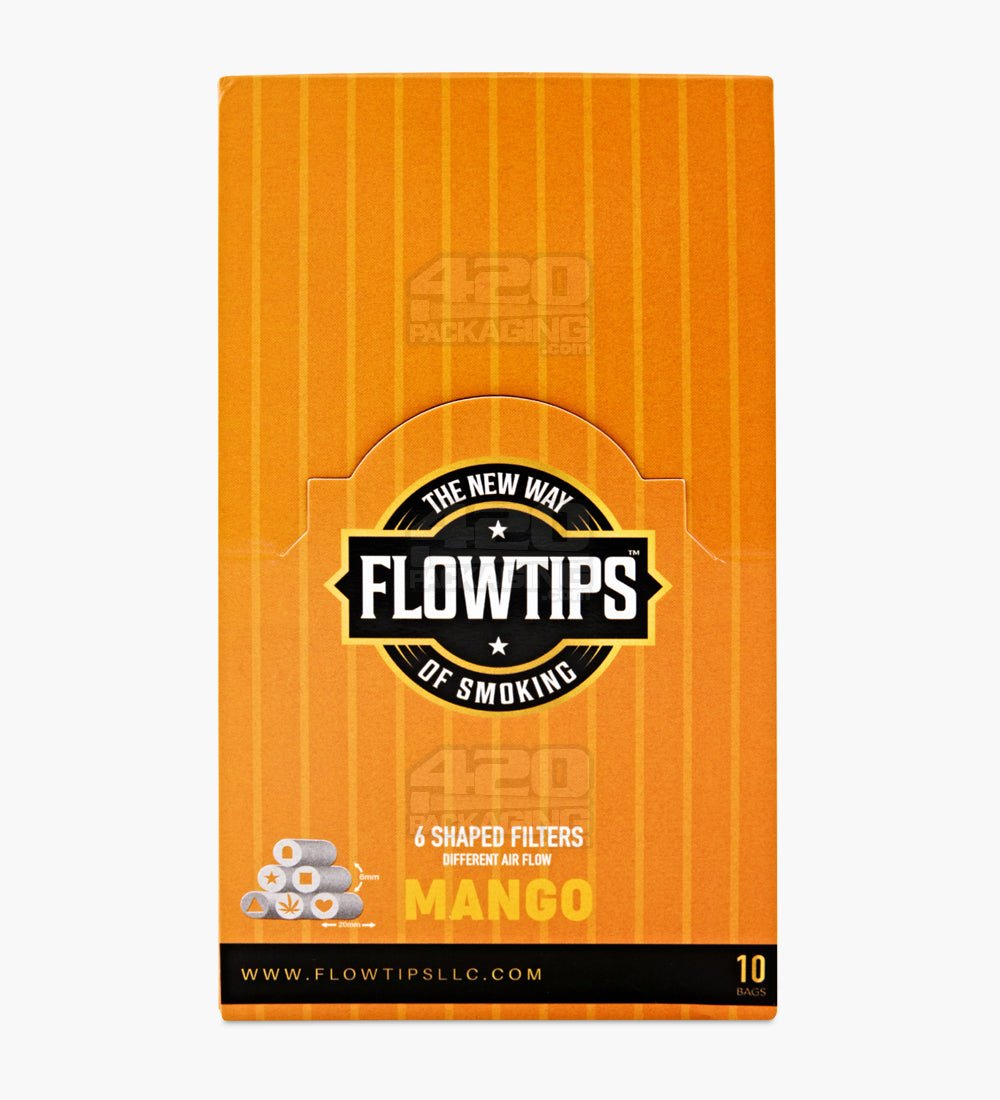 FLOWTIPS 20mm Terpene-Infused Mango Filter Tips 10/Box - 3