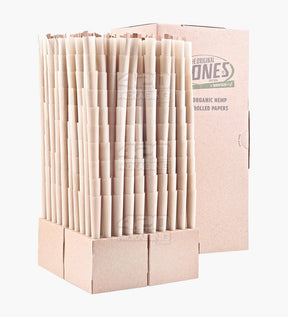 The Original Cones 109mm King Slim Size Organic Hemp Paper Pre Rolled Cones w/ Filter Tip 1000/Box - 1