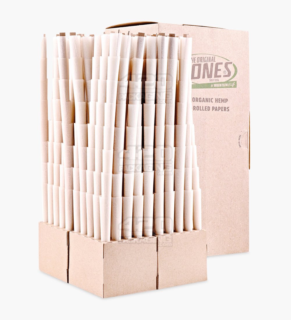 The Original Cones 109mm King Size Organic Hemp Paper Pre Rolled Cones w/ Filter Tip 800/Box - 1
